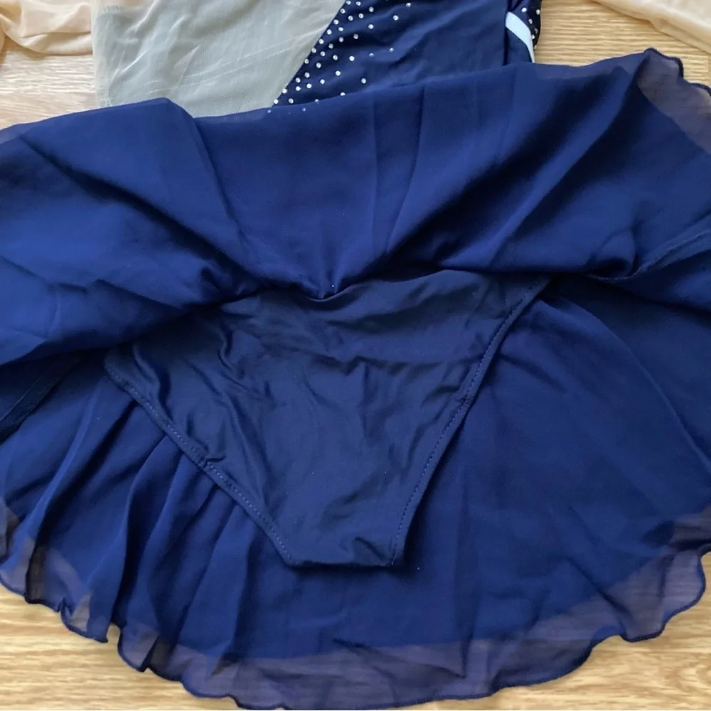 NWT!  Long Sleeve Gymnastics Dance Costume in Blue - Size 8